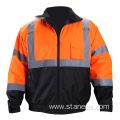 Winter High Visibility Men Bomber Waterproof Safety Jacket